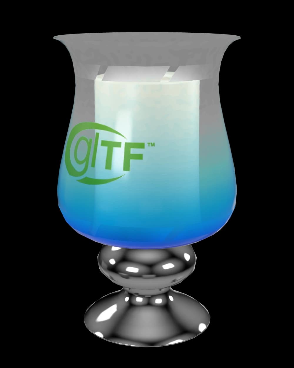 Glass hurricane candle holder